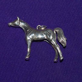 Arabian Horse Silver Pendant